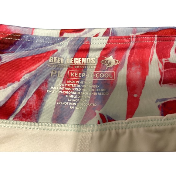 Reel Legends Women's  Athletic Floral Skirt Activewear Pull On Skort Size PLarge - Picture 5 of 12